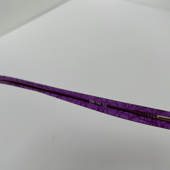 DAVID BENJAMIN FOR EUROPE Metallic Purple Eyeglasses - Picture 15 of 15